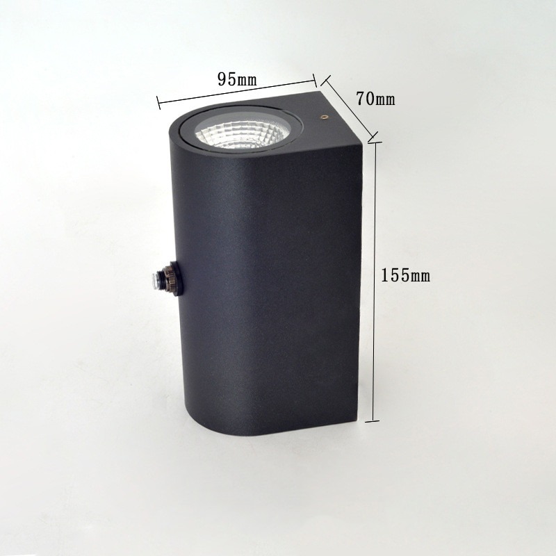 Black LED wall lamp