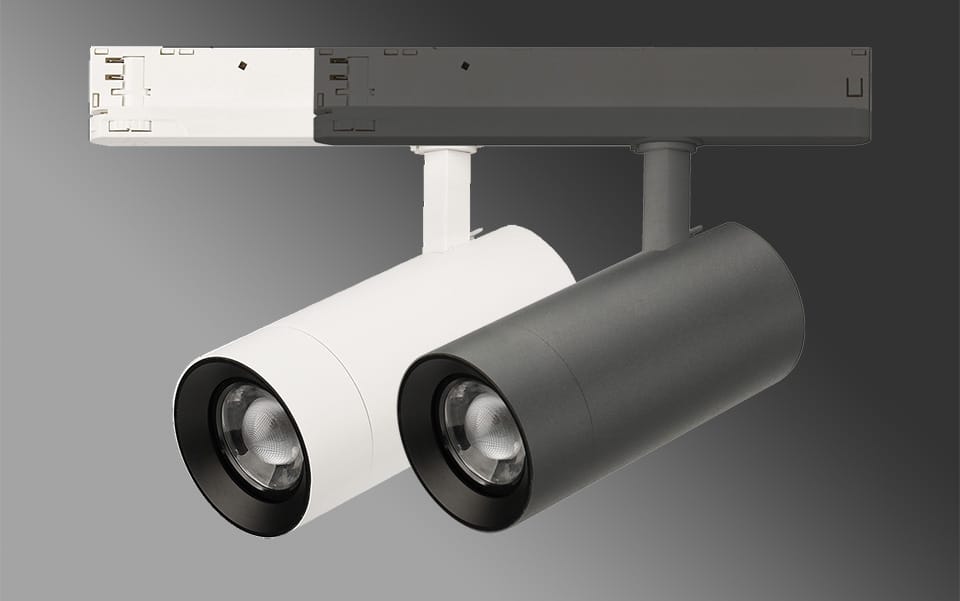 LED track lighting, specifically adjustable spotlights