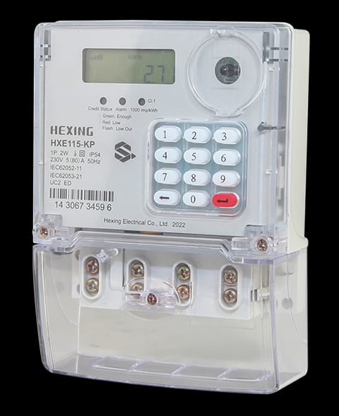 Hexing HXE115-KP Single Phase Prepaid Electricity Meter