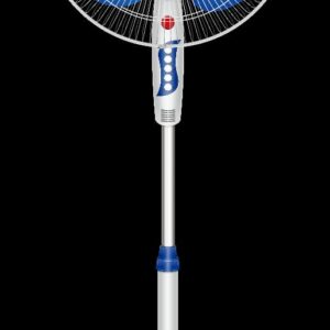 white and blue electric pedestal fan in Kenya