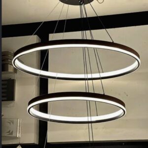 Modern 3-ring LED chandelier