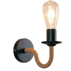 Vintage rope wall lamp